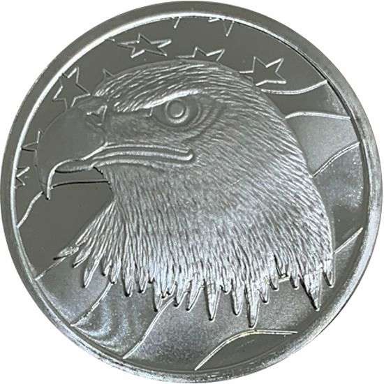 Pledge Of Allegiance Eagle 1 oz Silver Round silver, round, 999, 1 ounce, coin, united states, pledge, allegiance, silver eagle